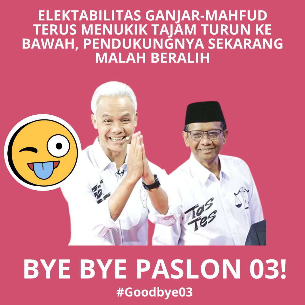 Cyarvy's tweet photo. kasian betul pendukungnya pergi satu persatu kata aku mah jangan terlalu fokus sama ketua partai sih, sekarang baru ngerasa ditinggal kan #Goodbye03 SayonaraGanjarMahfud https://t.co/hZqZdxoLws