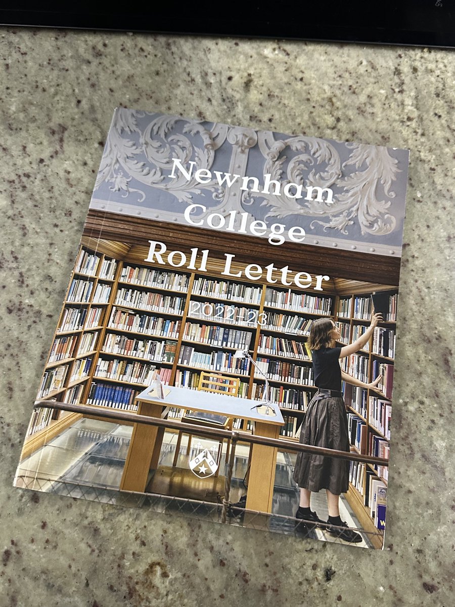 I returned home yesterday to find this delightful annual treat waiting for me. It’s an important and entertaining part of keeping the alumnae of ⁦<a href="/Newnham_College/">Newnham College</a>⁩ connected - and an interesting read for anyone. Well done to the editorial team!