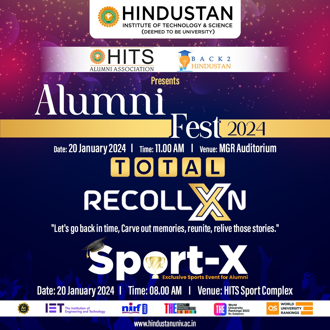 HITSAA_ADMIN's tweet photo. Reuniting hearts and igniting memories! Join us for an unforgettable journey down memory lane at our Annual Alumni Fest. 📷📷 #AlumniReunion #MemoriesInTheMaking #hits #HITSAA #AlumniNews #AlumniMeet https://t.co/o2PdCtoUDu