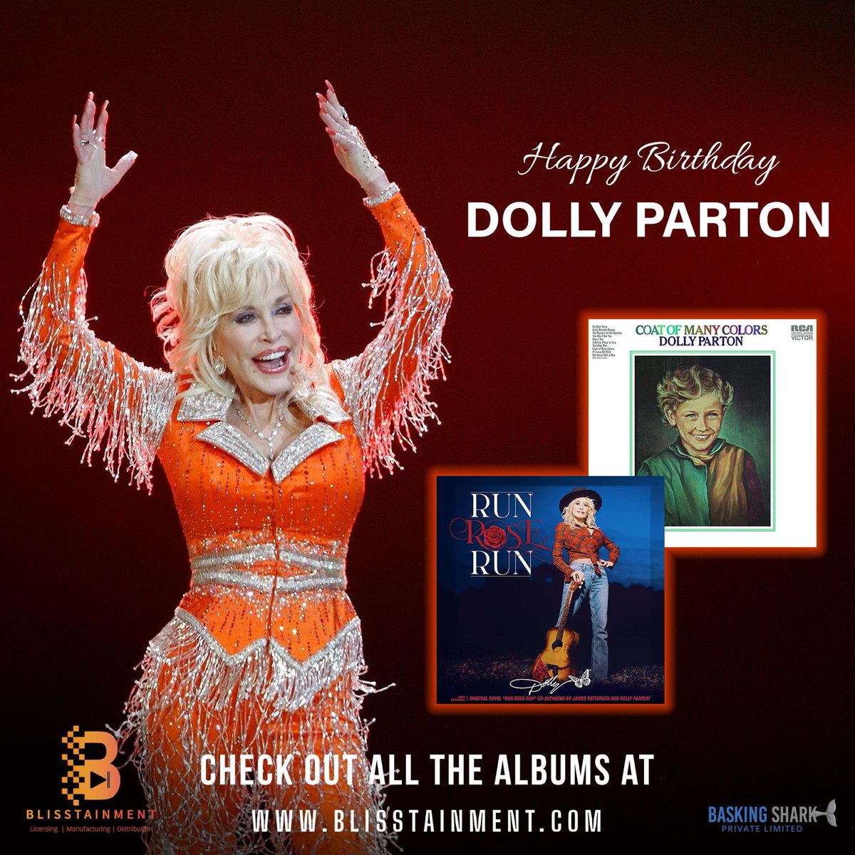 Happy Birthday, Dolly Parton! 🎶 Celebrate the country queen with her vinyl classics.

#DollyPartonBirthday #VinylVibes #CountryMusicLegend #BlisstainmentSounds #DollyClassics #VinylLove #MusicalBliss #HappyBirthdayDolly #CountryQueen #Blisstainment #VintageGrooves #IconicVinyl