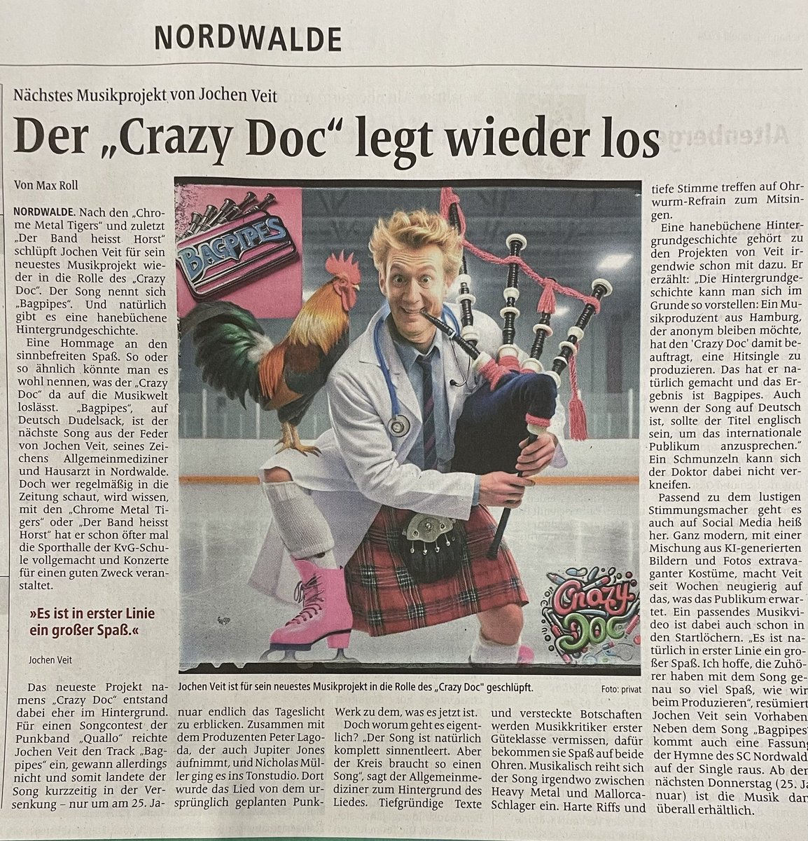 112Doc's tweet image. Super Bericht von Max Roll über das neue Studio-Projekt! Mal schauen , was daraus wird ! #crazydoc #newrelrase #jan25th #newmusic #nonsense #spass #weekend