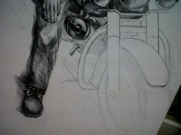 alisonmgodoy's tweet image. @Richard_Grieco @18Bini I did this drawing way back in 1992 when I was 23 #biker #harleydavidson #lovefreedom