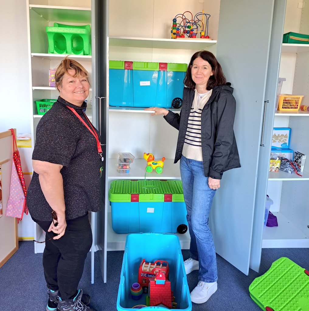 Huge thank you Jenny & Katherine, @PortsmouthDSA #Volunteers who helped organise our resources yesterday ready for our #LearnAndPlay sessions. We can't wait to welcome families to our sessions. #EarlyYears #Support #DownSyndrome #Volunteer #GiveYourTime #PortsmouthDSA #resources