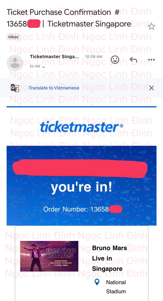 LinhChanHee's tweet photo. WTS - Bruno Mars World Tour in Singapore.

- CAT3 // Zone 110 
- Row A (first row - really nice view)
- Seat 3x (side by side)
- 2 tix are available

Not original price. Please dm!

#BrunoMars #BrunoMarsinSG #BrunoMarsSG #BrunoMarsinSingapore #BrunoMarsSG #BrunoMarsLiveInSG #wts https://t.co/DvLH1FaQhS
