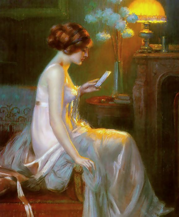 🎨Delphin Enjolras 1857-1945 She painted many pictures of reading girls, several of them with red hair