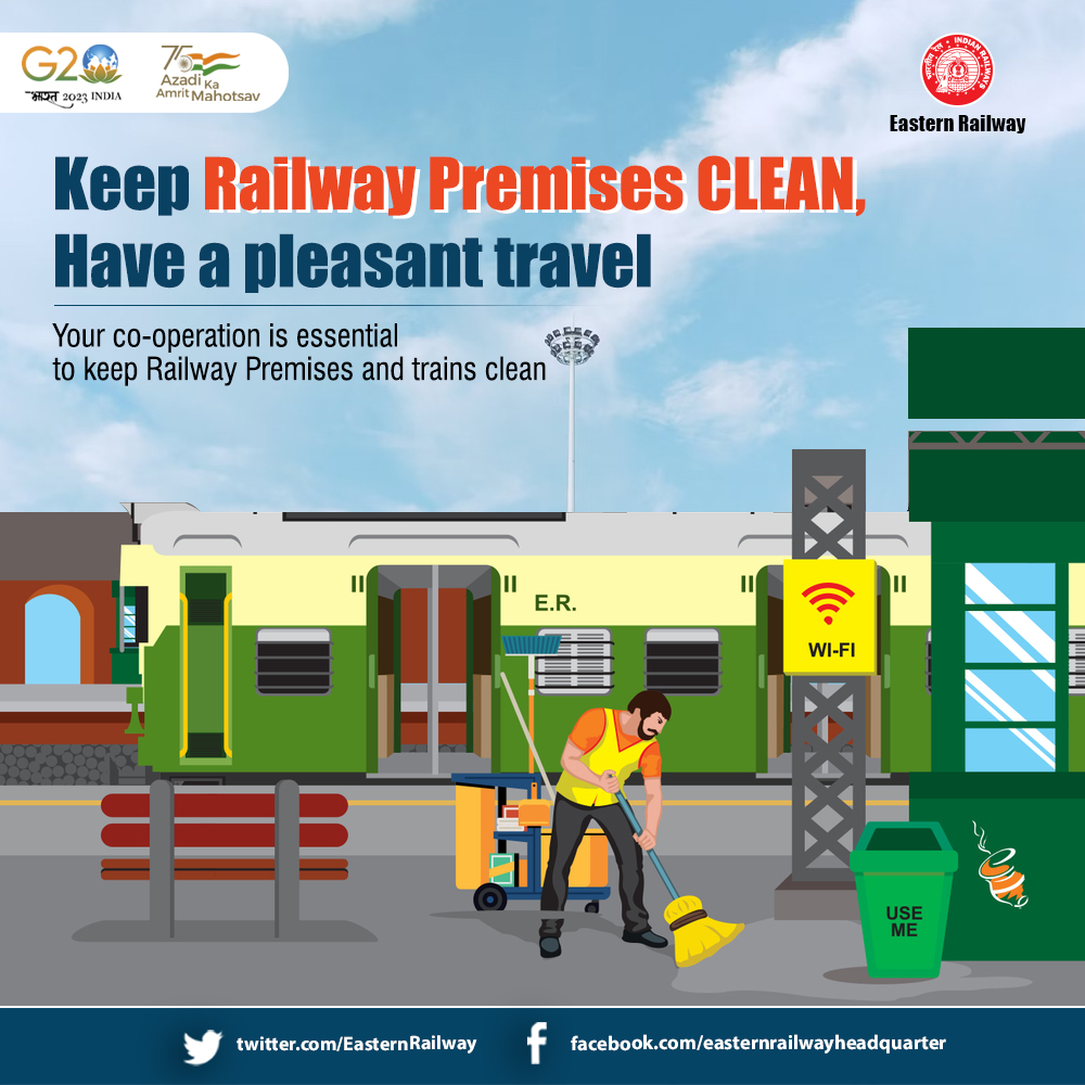 Help us to keep the trains and Railway Premises Clean
