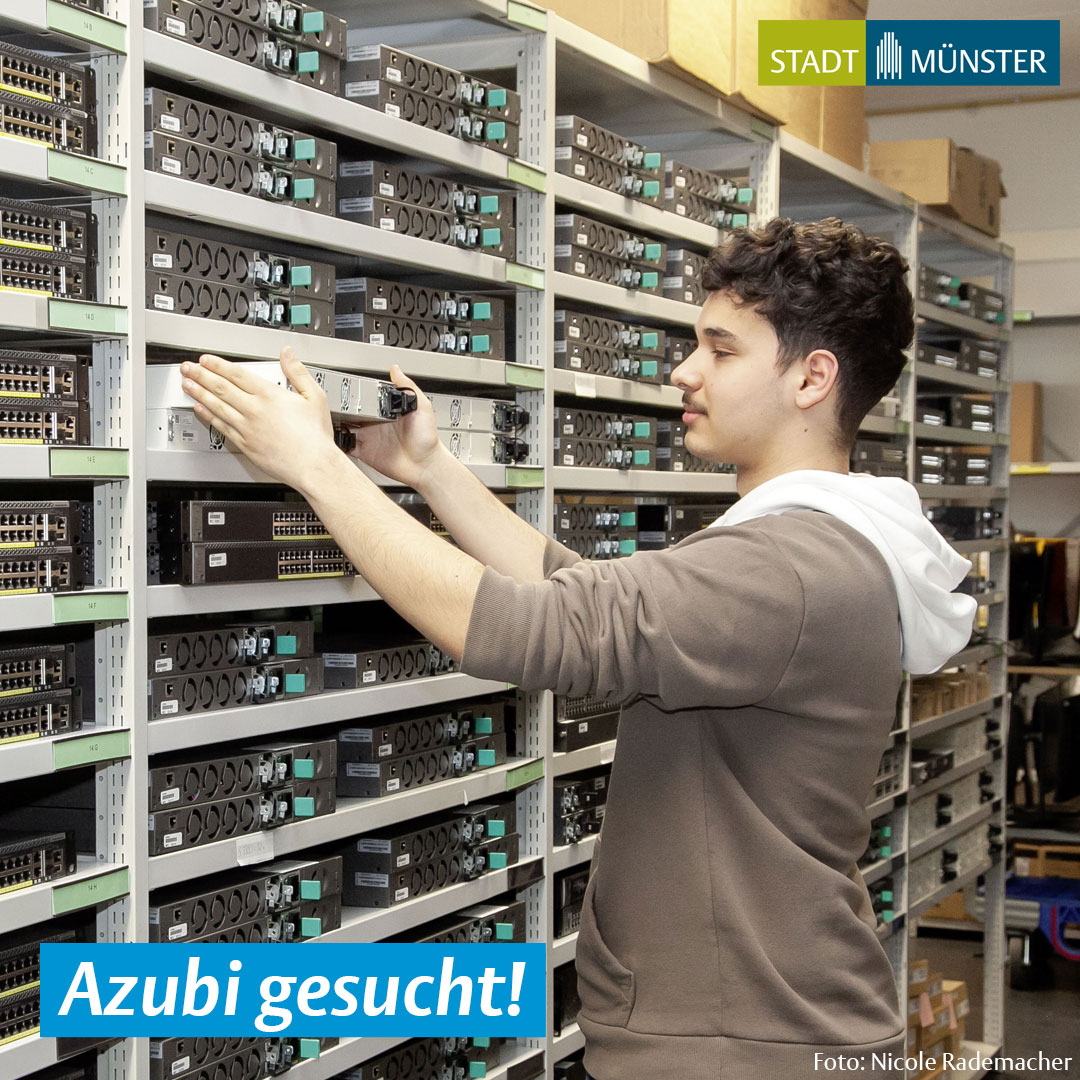 🖥️⌨️ Azubi gesucht! Bei der citeq – Münsters städtischer IT-Dienstleisterin – gibt es zum 1.8.24 noch freie Plätze für die Ausbildung als Kauffrau bzw. Kaufmann für Digitalisierungsmanagement. ➡️Einblicke im Video: youtube.com/watch?v=INjW4W… ➡️Ausschreibung: ausbildung.stadt-muenster.de/s8a9e