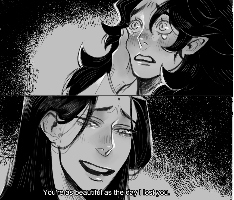 V3NOM_P's tweet photo. how bingqiu reunion would've gone if sy wasn't a coward AU//

I HAD TO REDRAW IT 
#svsss #bingqiu https://t.co/fERX2ZYzoy