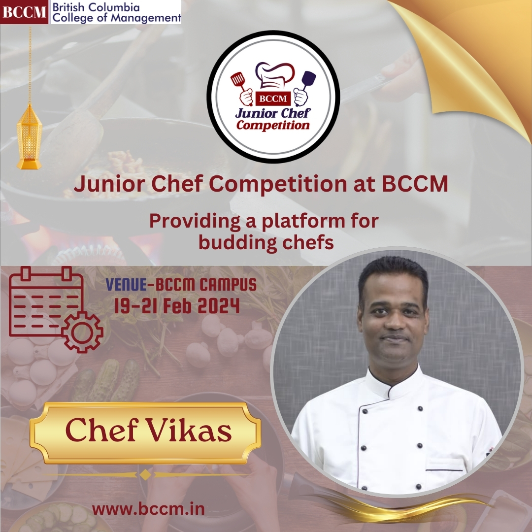 bccmindia's tweet photo. Future culinary stars are rising at BCCM! Get ready for the Junior Chef Competition, Feb 19-21, 2024. Who will take the top spot? #BCCM #JuniorChef #CulinaryCompetition #RisingChefs #ChefLife #HospitalityEducation #Gastronomy #CulinaryStudents #FutureOfCuisine #HigherEdEvents https://t.co/rGTzK1oT2T