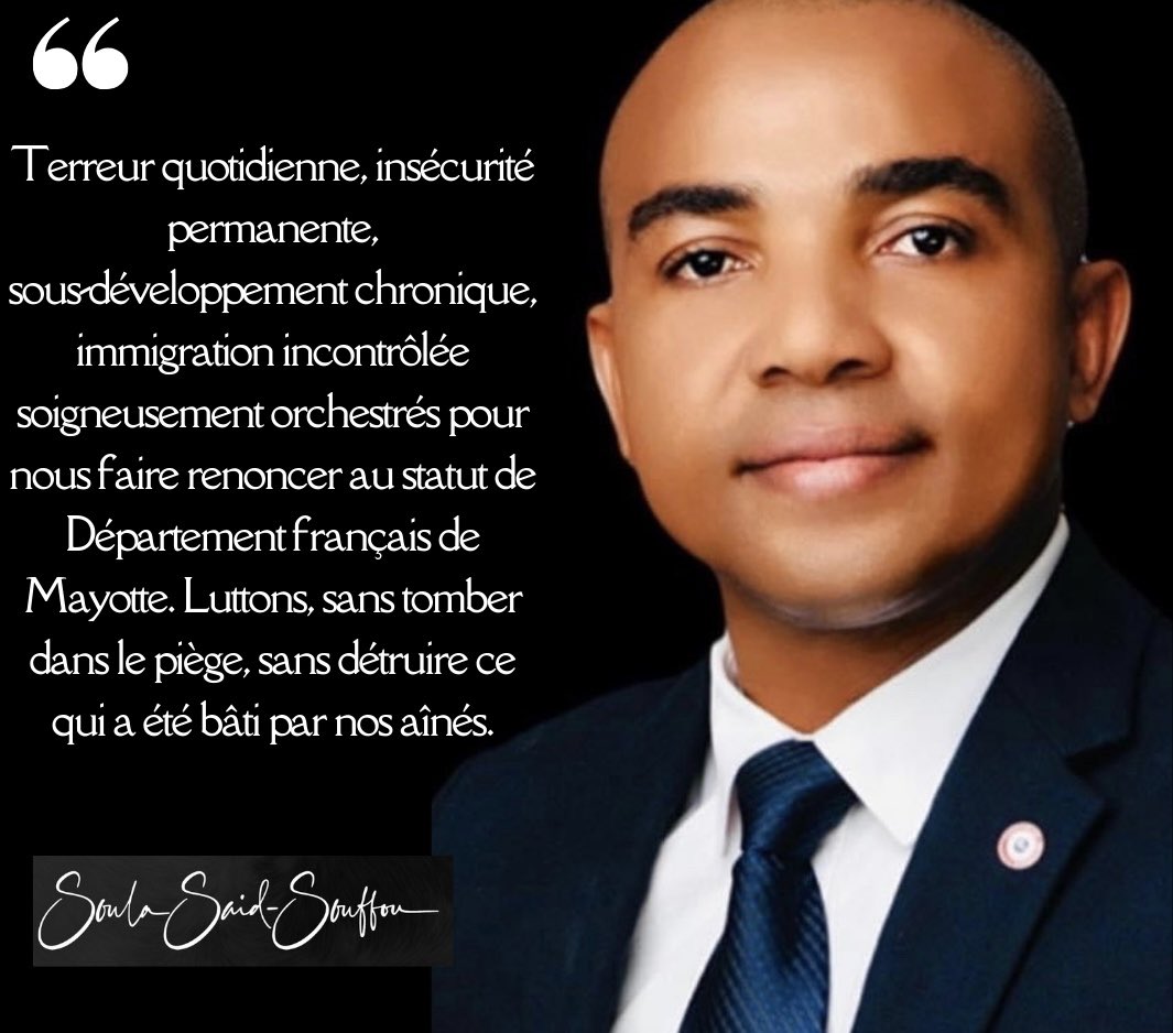 Said_Souffou's tweet image. Nous ne tomberons pas dans le #piège tendu par les #détracteurs de #Mayotte française. Soyez #prévenus !