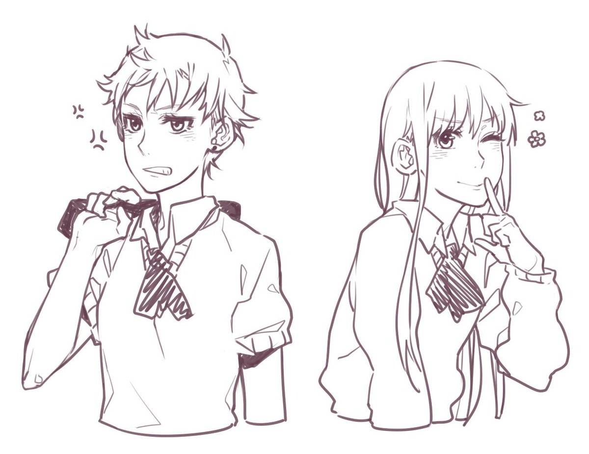 First few drawings I did of Rei & Hanna✨ They did not have a name yet when I drew these Still kinda crazy that these passing doodles lead to me making a whole series WITH PEOPLE TUNING IN TO READ IT??? I'll never get over it cause that is still so insane to me