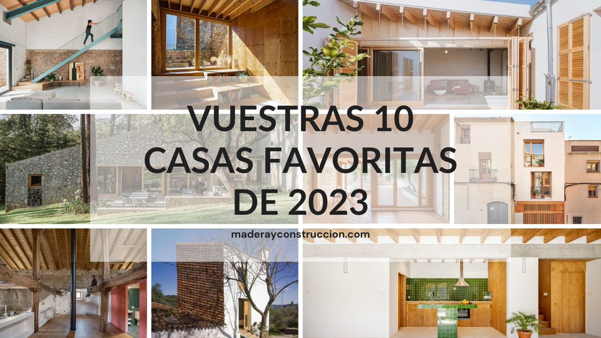 Maderayconstruc's tweet image. VUESTRAS 10 CASAS FAVORITAS DE 2023 👉 ow.ly/wYzs50Qs1Km

#Arquitectura #Arquitecturademadera #MaderayConstrucción