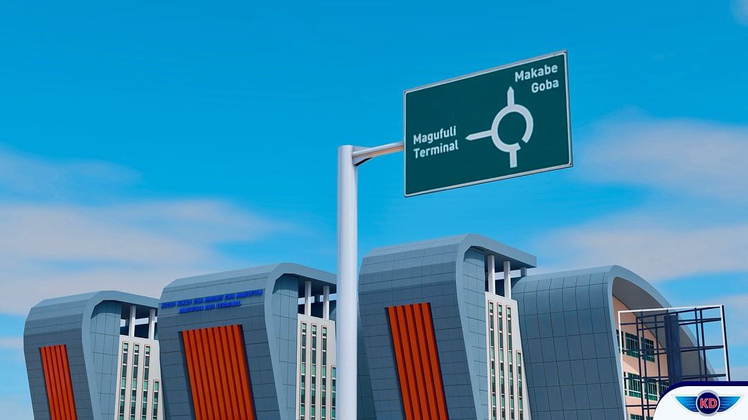 3D Model ya Magufuli Bus Terminal (Mbezi) na vibao vya kuelekeza (Milestone)
Tudondoshe maoni...!👎/👍