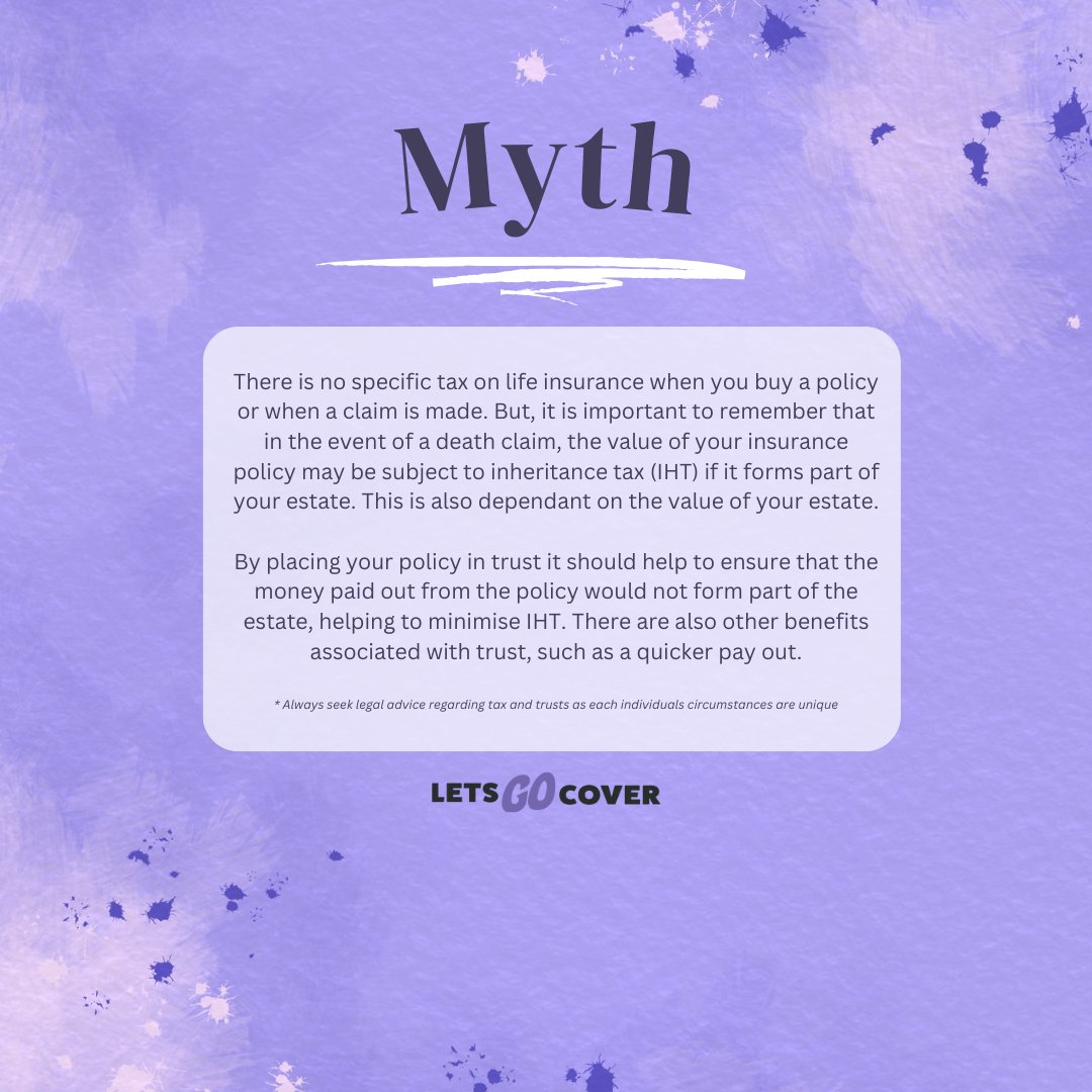 letsgocover's tweet image. Myth or Fact: Life insurance payouts are always taxed.

It's time to bust some myths! 🤔 What do you? Will your life insurance always be taxed? 

#LifeInsurance #MythorFact #InsuranceFact #StayCovered