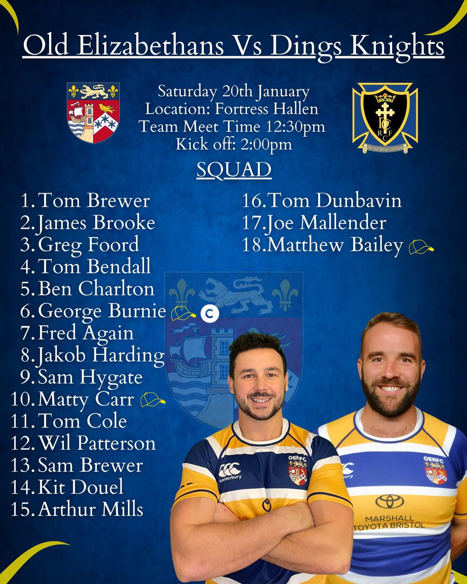 Just the one game this weekend. Our first XV take on <a href="/DingsCrusaders/">Dings Crusaders</a> at fortress Hallen. Here’s your squad for that game. Great to see Patty making his 407th comeback. #highlightreelpending