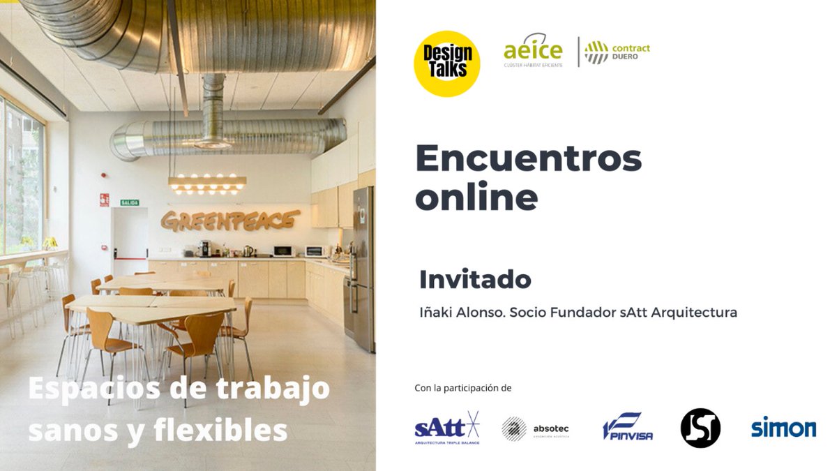 Contract_Duero's tweet photo. Nuevo encuentro Design talks: espacio para profesionales del ámbito de la arquitectura, construcción y diseño.

⚠️Conocemos la primera empresa de arquitectura y construcción #bcorp de España, @sAtt_arq. https://t.co/lBQuI1X2NG