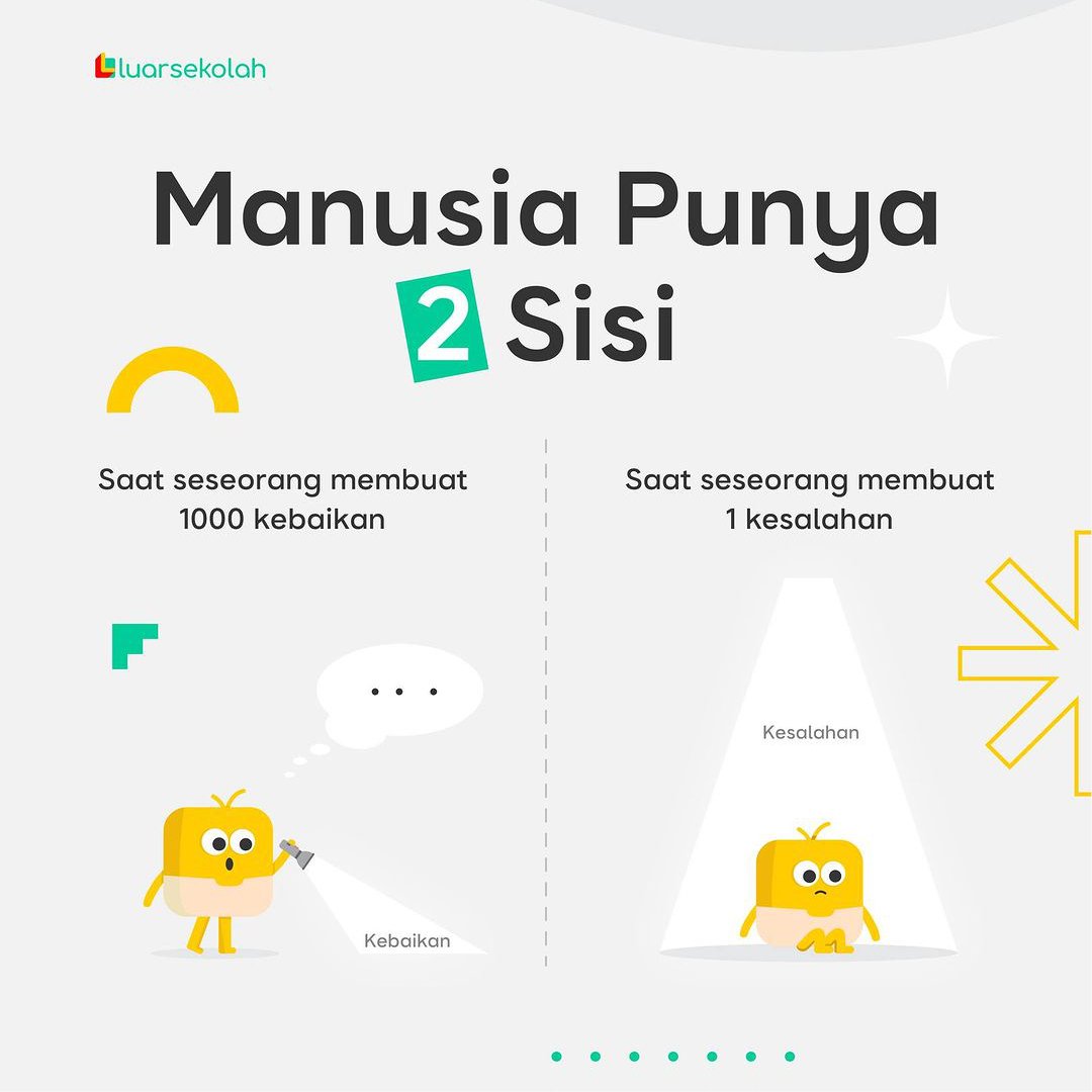 luarsekolah's tweet photo. 1000 Kebaikan akan kalah dengan 1 kesalahan😭 https://t.co/DIVe0jQTzG