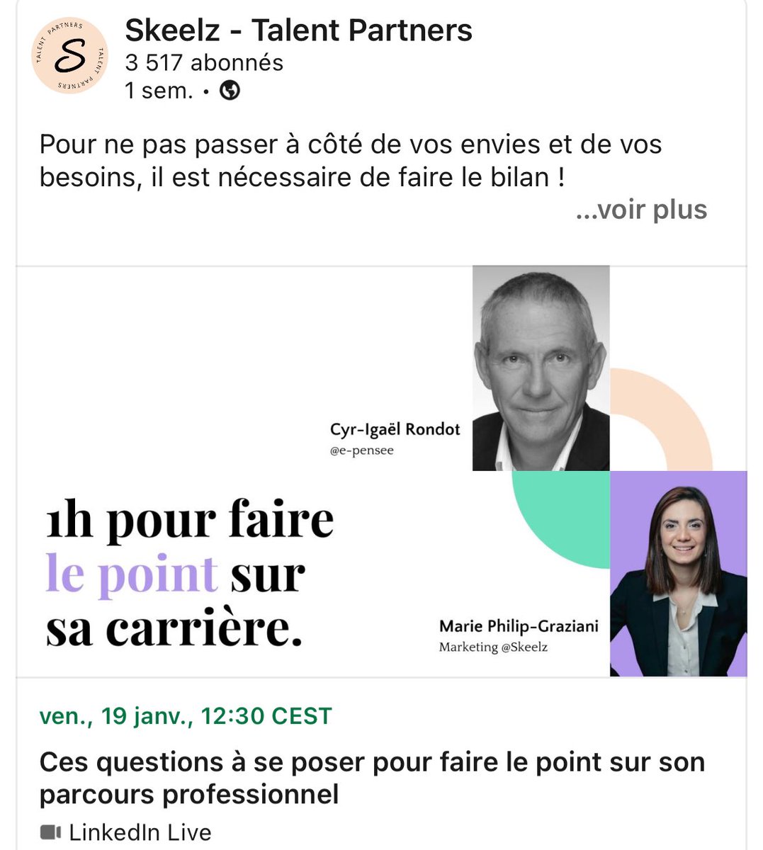 12h30 Bienvenue en live pour le meilleur de vous…car les bonnes questions portent les bonnes réponses !
studio.restream.io/brr-dpwz-aua