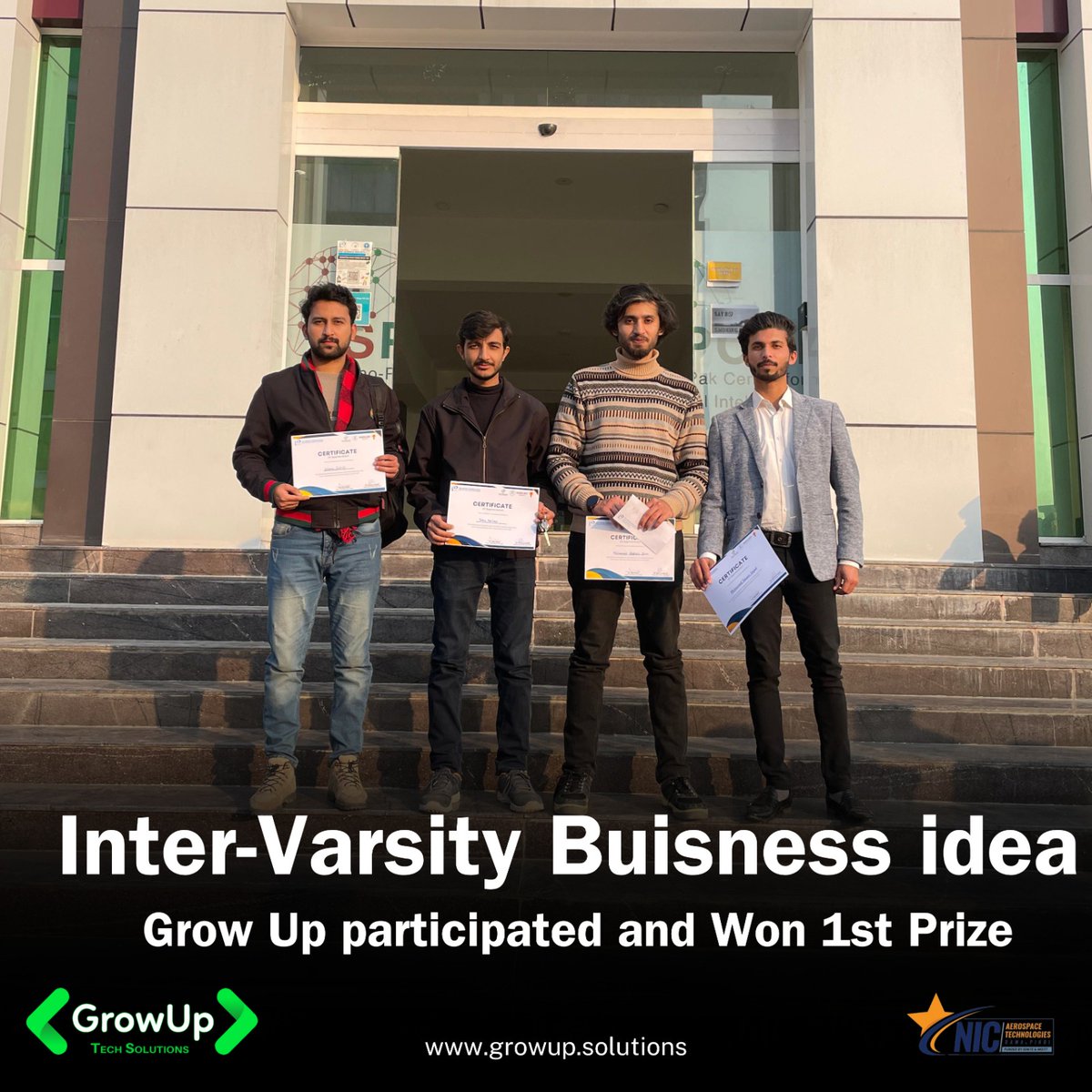 growuptechsol's tweet image. Thrilled to share that GrowUp Tech Solutions participated in the Business Idea Competition at PAF IAST and emerged victorious, securing the 1st prize!

#BusinessIdeas #WinningSpirit #GrowUpTech #GrowupTechSolutions #growup #ARgames #ARgaming #growuptechsolutions