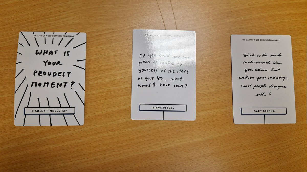 paulinescott222's tweet image. I started a meeting yesterday by offering my colleagues a &apos;Conversation Card&apos;, from @StevenBartlett #DOAC 

We had LOTS of conversation and an opportunity to deepen our connection. It&apos;s amazing what happens when you give space to think, listen &amp;amp; talk. 

#RelationshipLedPractice