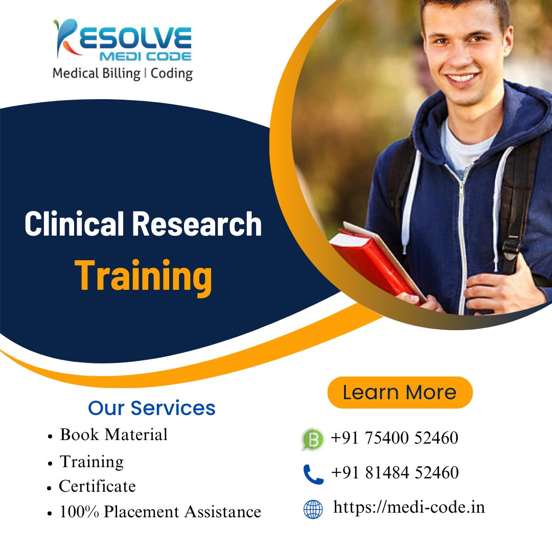 ResolveMedicode's tweet image. The courses which we offer are one of the best courses preferred by the medical candidates.
medi-code.in/training/clini…
#ClinicalResearchCourses #ClinicalResearchTraining #ClinicalDataManagementCourse #ClinicalResearchCenter #GoodClinicalPracticeCertification