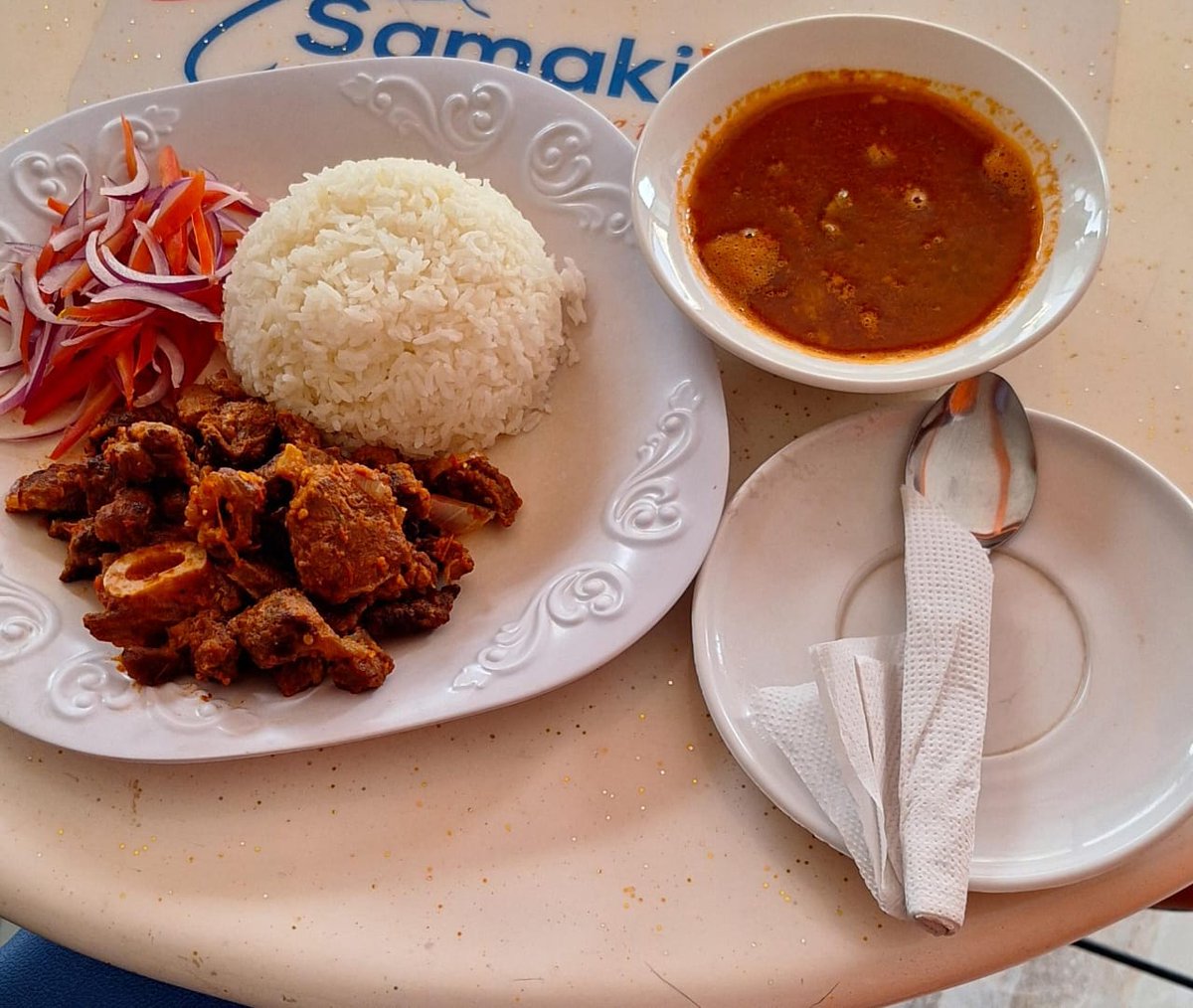 SamakiVillage's tweet photo. Lunchtime wisdom: 'The only thing better than talking about food is eating.' What's on your plate today? Order now and let's turn talk into taste!  Call/WhatsApp; 0706 290030 https://t.co/fWPosIYx5D