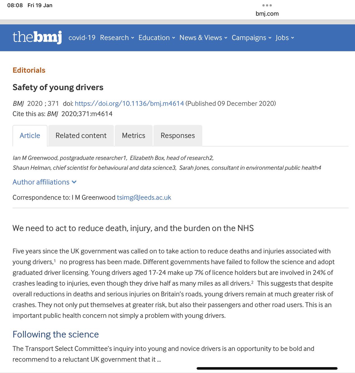 It’s only the publicly available intro. (⬇️) but it paints a clear picture <a href="/elizabethcbox/">Dr Elizabeth Box</a> <a href="/NealeKinnear/">Dr Neale Kinnear</a> <a href="/NewsfromTRL/">TRL</a> <a href="/SharronHuddles2/">Caitlin's Campaign</a> <a href="/Beccysays/">Nicole Taylor</a> <a href="/Brakecharity/">Brake, the road safety charity</a> <a href="/RoadPeace/">RoadPeace</a> <a href="/roadvictimstrus/">Road Victims Trust</a>