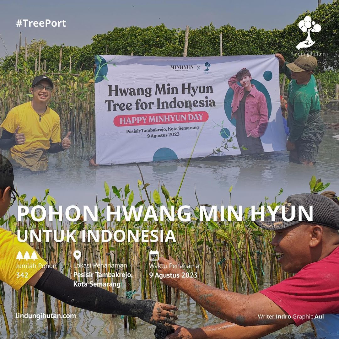hwangminhyun_id's tweet photo. 🍑🧡Kampanye alam dan penanaman pohon dari Hwangdo Indonesia yang telah dilaksanakan pada 9 Agustus 2023 @MINHYUN_PLEDIS🫶🏻
🌳 342 POHON HWANG MIN HYUN UNTUK INDONESIA
#Treeport #BersamaMenghijaukanIndonesia
#황민현 #HWANGMINHYUN #MINHYUN #민현 #황도 #hwangdo #birthdayproject https://t.co/p61SpMzZac