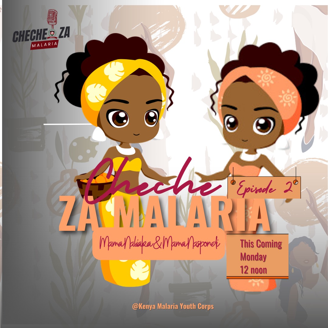 MalariaYouthKE's tweet photo. Stay tuned on Monday for #ChecheZaMalaria Episode two which will be aired at 12.00 noon. Get to hear the Funny tales of Mama Naspondi and Mama Naliaka as they converse on the fight against #Malaria.
@ALMA_2030
@DNMPKenya @EndMalariaKenya @malariacorps https://t.co/Fv8XrQZ4G6