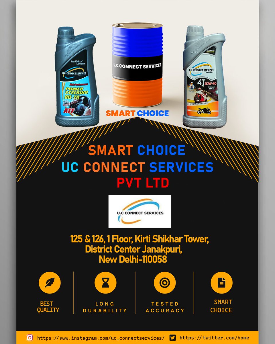 UConnectService's tweet photo. SMART CHOICE  
Website:https://t.co/YeLpsPCt3O
Contact no:+91 93103 61417

#goodquality #trust #oil #car #engine #engineoil #car #bike #fun #ride #drive https://t.co/yG7EMfx95u