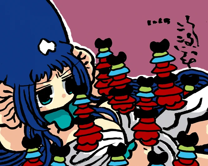 #毎日造物大女王さま 膽腑虫どもの行列。