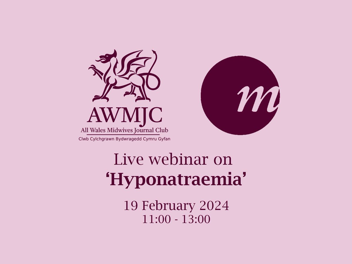 The next AWMJC Live is in a month! Hosted by Hywel Dda University Health Board, the topic of this Live will be Hyponatraemia. Download your resources and secure your place here: buff.ly/3G4yw6P @sianjones1000