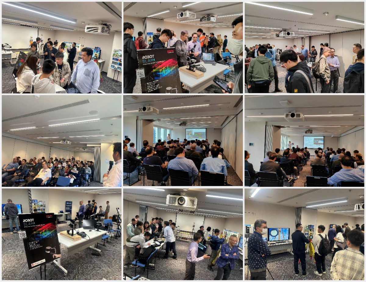Laser Day. Innovative Scanning Technology and Smart Solution Workshop. Hong Kong Science Park.

2 sessions in total, with 1 for each half of the day. It was a fantastic gathering for the local users.

A speech was delivered on RobotSLAM applications and metro tunnel inspection.
