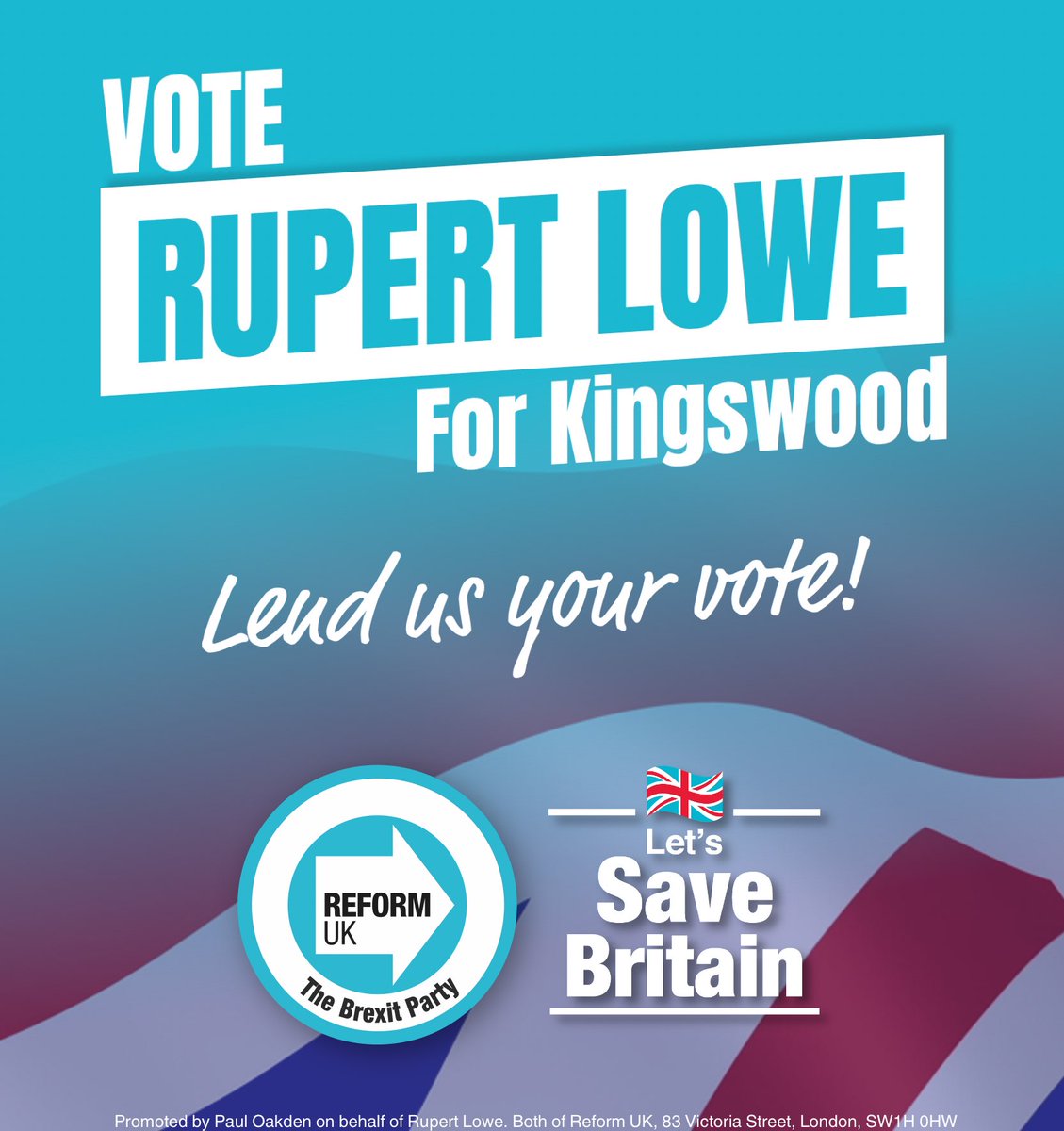 I'm a farmer/businessman from Gloucestershire, standing to let Kingswood send rotten Westminster a message. The constituency will soon be gone, it's a free hit! I've no interest for a career in politics, and have promised my net MP salary to local charities. Lend us your vote!