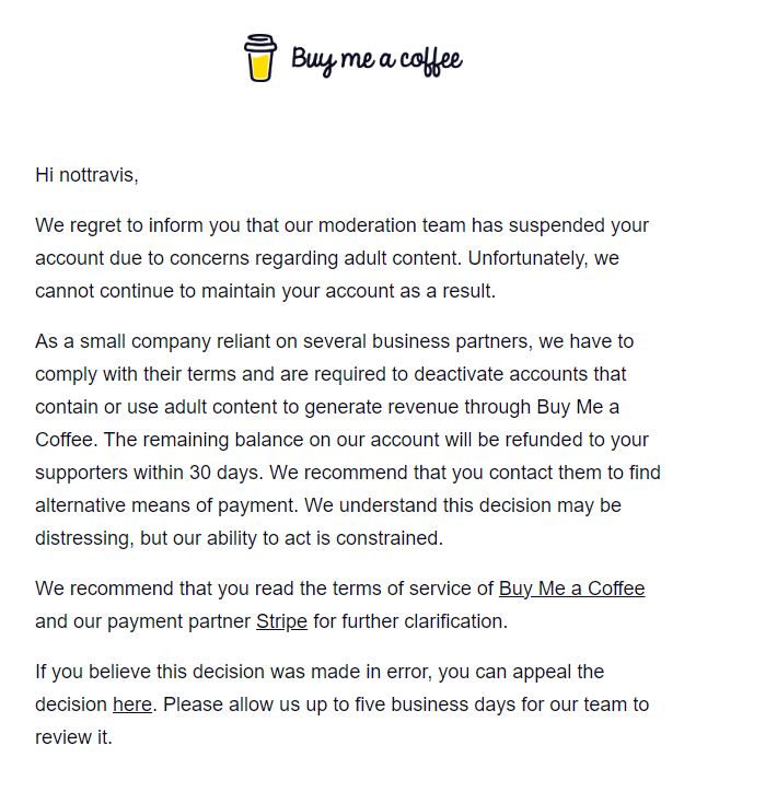 Well so much for my appeal. But if my work can get struck off from BMAC, I imagine anyone's can. So fellow devs take note.

To be fair I'm guessing it was Stripe that was the issue here. But hey ho.