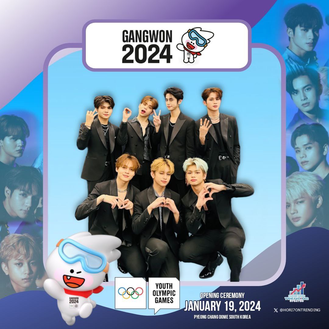 Can we make Hori7on trend for their first Gangwon 2024 Winter Youth Olympic Games appearance? ✨GOAL: 200 RTs + 500 REPLYs with the hashtags and RT each other!✨ HORI7ON WINTER YOUTH OLYMPICS #HORI7ON_Gangwon2024 #Gangwon2024 #HORI7ON #호라이즌 @HORI7ONofficial