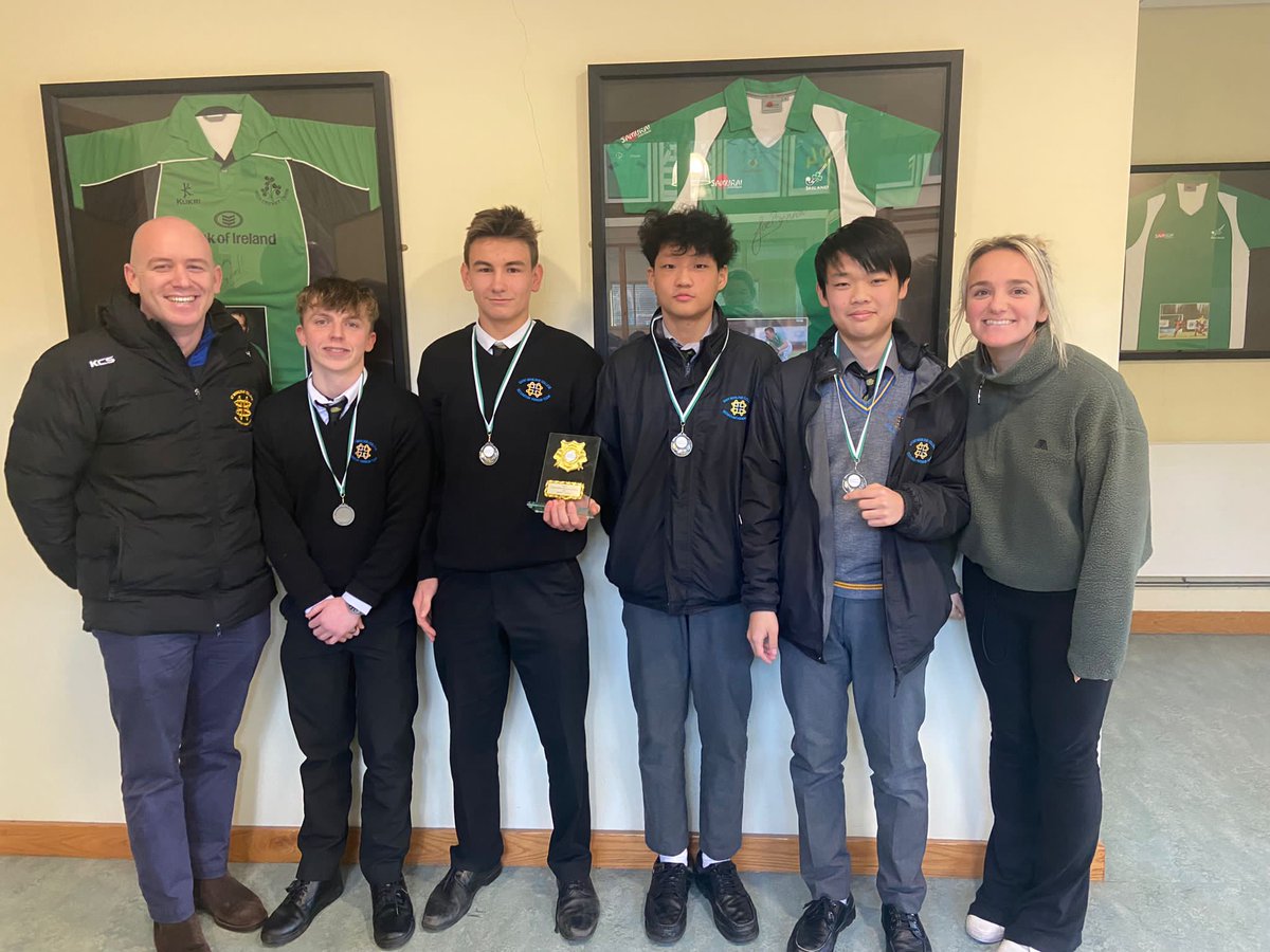 CollegeBenildus's tweet photo. Huge congratulations to Yuchen Yang, Ray Rong, Daniil Kashinin and Mark Cramer for placing 2nd in the IAMTA regional rounds. Best of luck in the All Ireland Finals, lads!🏆#IAMTA https://t.co/ANzXA34Yhd