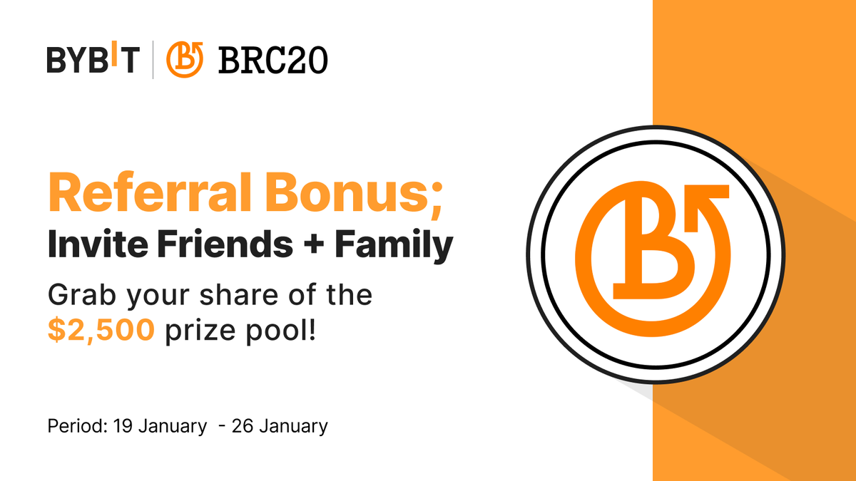 Bybit_Official's tweet photo. 🚀 25 x $100 REFERRAL USDT GIVEAWAY 🚀
1. Refer friends to create a Bybit account.

2. Reply to this Referral Festival Tweet with referral screenshots.

3. Stand a chance to win $100 USDT! 🌟

Don't miss out - Announcing winners on Jan 26! 🏆 
@BRC20com https://t.co/HHlzL0njd1