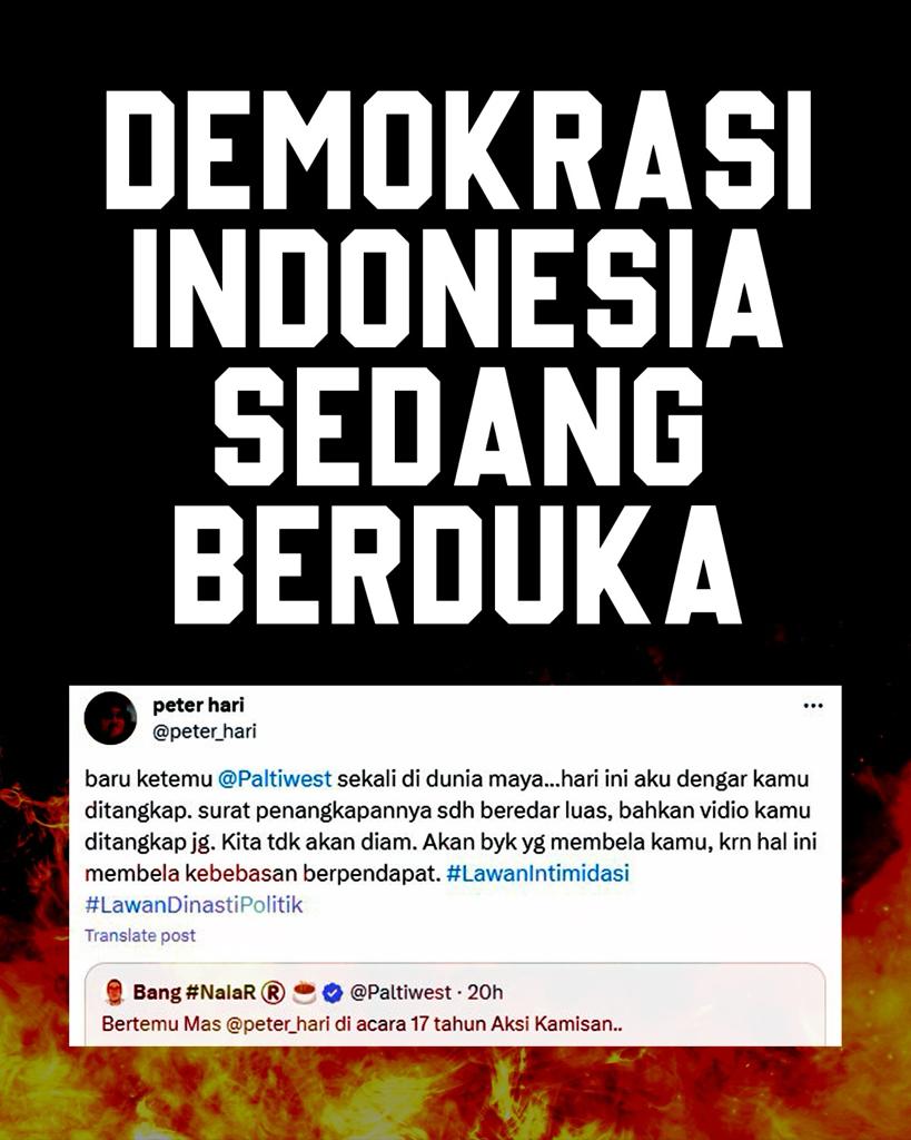 theT4ntryS1's tweet photo. Yang setuju gass Retweet 
...demi keadilan Indonesia.

Gaungkan #SavePalti https://t.co/TVhl4raNjM