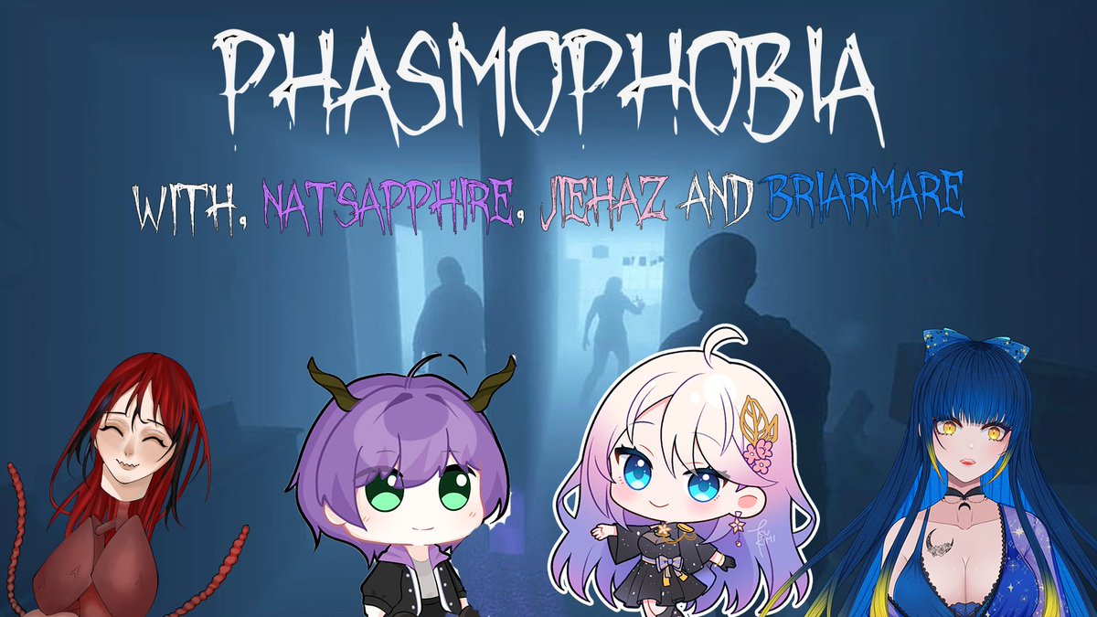 New Year (kinda), New Crew for ghosthunting.

Come watch as NatsapphireC, Jiehaz BriarMare, and I survive Phasmophobia (or die trying); tonight at 9pm GMT+8!!! 👻
#MalaysiaVtuber #ENVtuber