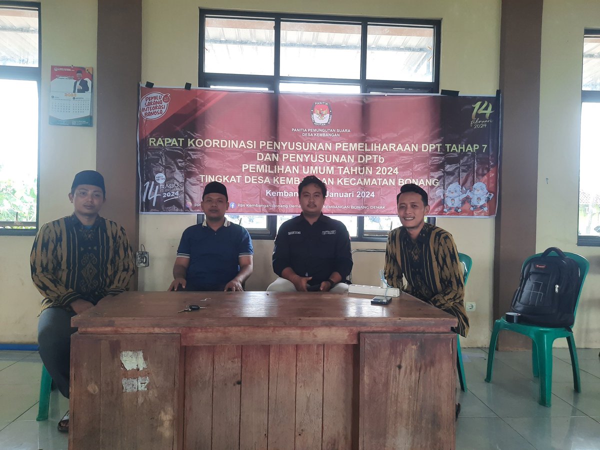 KembanganPps's tweet photo. RAPAT Pemeliharaan DPT dan Penyusunan DPTB Tahap 7 Pada Pemilu Tahun 2024 https://t.co/8Raf1OdQkG