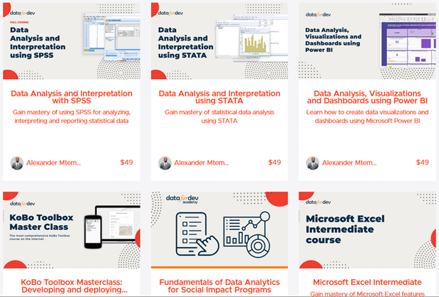 Mwenimana_k's tweet image. If you&apos;d like becoming a data analytics expert, #DataForDev offers quality training and lifetime access to the training courses, including Power BI, Kobotoolbox, SPSS, STATA, &amp;amp; all other future courses (R, M&amp;amp;E, Tableau, ArcGIS, QGIS, ...) for only $199. 
courses.datafordev.com/p/membership/?…