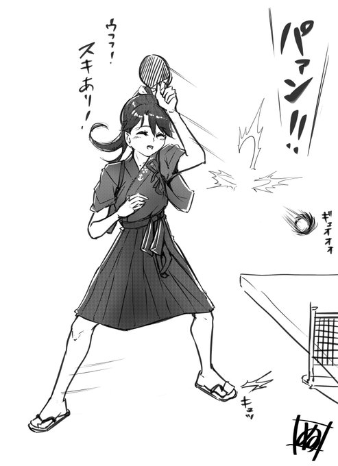 鳳翔さんと卓球すると30,000馬力のスマッシュが飛んでくる