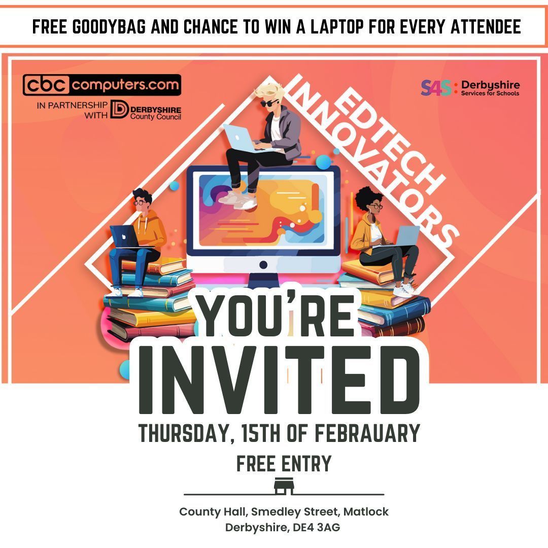 emPSN's tweet image. We&apos;re thrilled to be part of #EdTechInnovators on Thursday 15th Feb 📍 Matlock County Hall Derbyshire. For educators, school business managers and administrators - it&apos;s free to attend! Come and meet us along with fellow market-leading #edtech REGISTER: buff.ly/3GSZcaZ