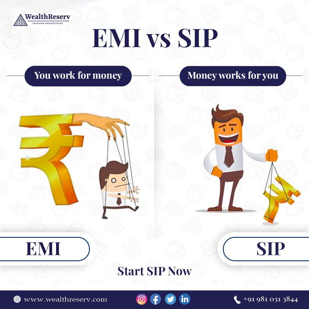 wealthreserv's tweet image. EMI is the rhythm of structured repayments, while SIP orchestrates the symphony of systematic investments 📈💰

#WealthReserv #EMIvsSIP #FinanceJourney #dontbethepupet #ControlTheGame #makemoneyworkforyou
