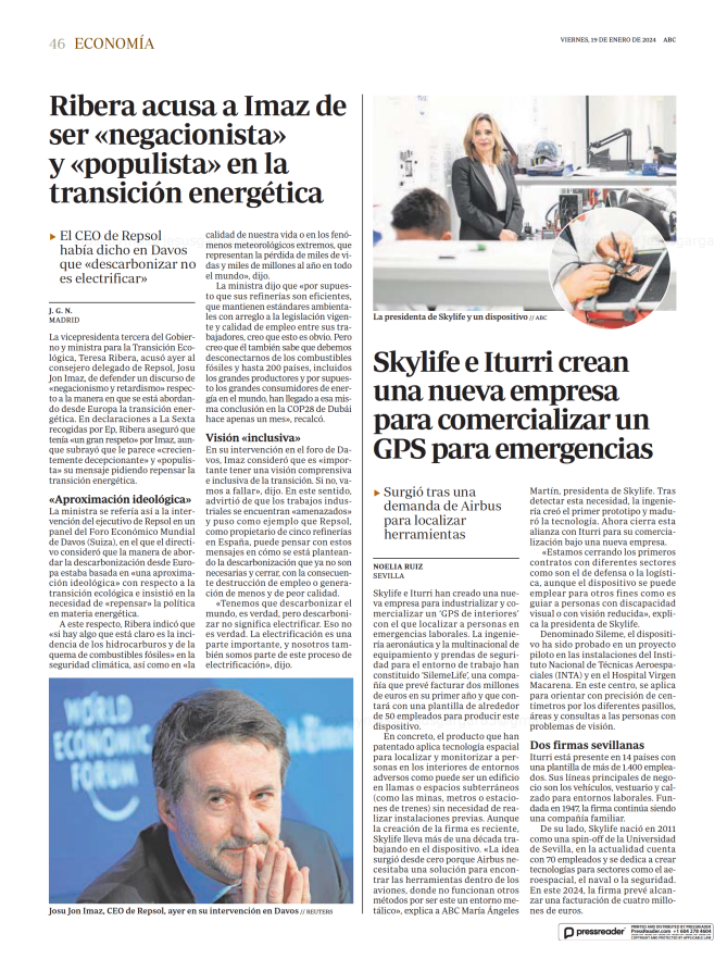 Gracias a <a href="/abcdesevilla/">ABC de Sevilla</a> y <a href="/abc_es/">ABC.es</a> por hacerse eco de nuestra alianza con <a href="/ITURRIGroup/">ITURRI</a> para la industrialización y comercialización de la tecnología de localización en interiores Sileme. skylife-eng.com/actualidad/not…