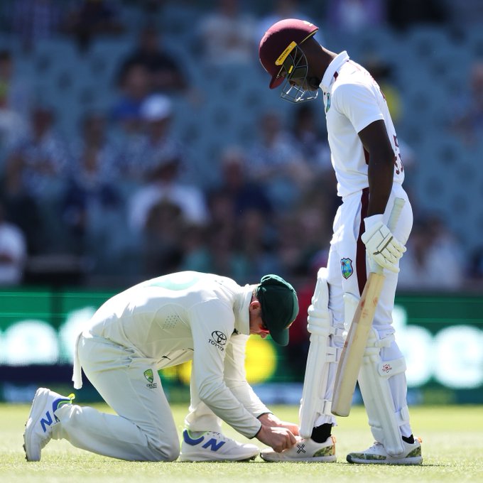 106 Tests 🤝 Test debutant 📹 Credits: Twitter/ESPNcricinfo