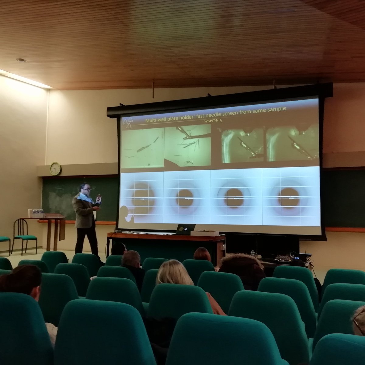 At the SOLEIL Users' Meeting 2024 featured  Vincent Lebrun who presented his work combining the use of the Cribleur and micro-focus beam on PX2-A to solve peptide structure to atomic resolution. Bravo Vincent!