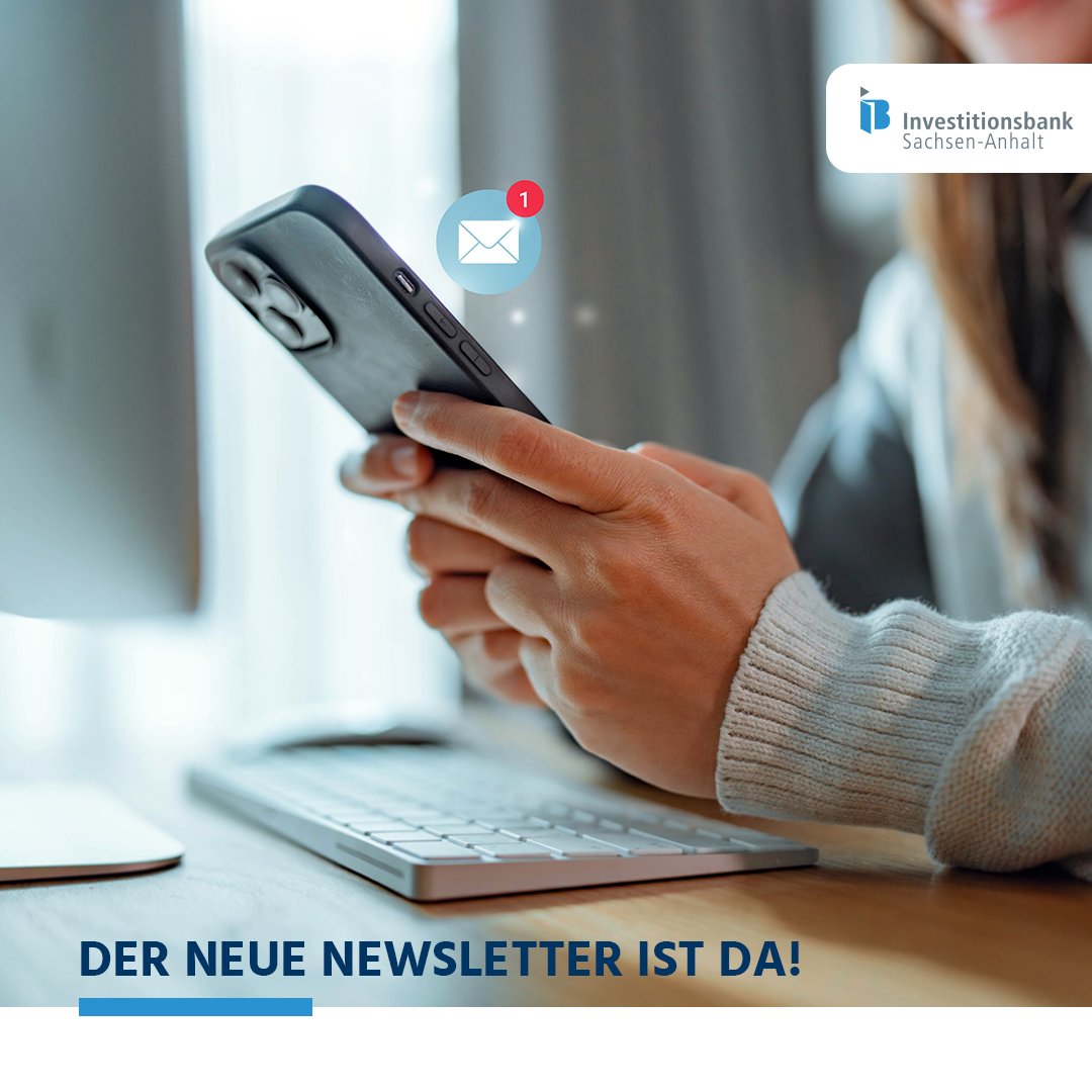 📢 Unser erster #Newsletter 2024 ist da! 🎉 Highlights:

💡 Förderung von #Zukunftsenergien
🔄 #CrossInnovation Auswahlverfahren gestartet 
🗓️ 1. Feb. 2024: #JOBMESSE Magdeburg!

Details 👉ib-sachsen-anhalt.de/ib-newsletter-…

#ibnews #ib_lsa #Förderbank #SachsenAnhalt #Magdeburg