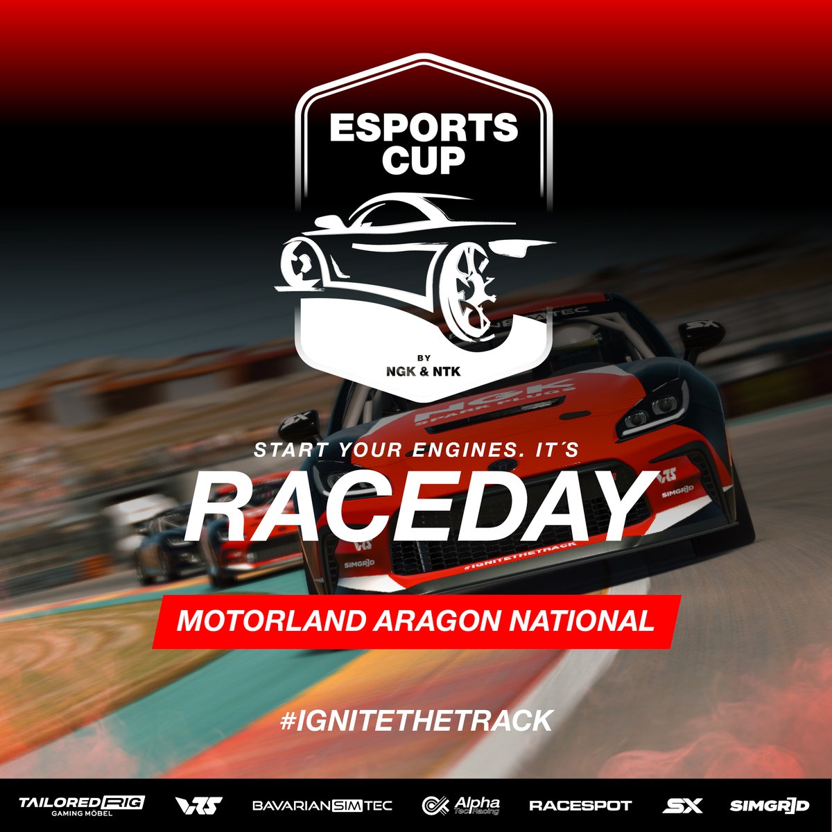 Get ready for an exhilarating experience as the NGK &amp; NTK Esports Cup 2024 kicks off from the virtual Motorland Aragon on <a href="/iRacing/">iRacing</a>! Don't miss out on the action and join us LIVE at 7:00 PM CET: youtu.be/yHmB943HyQo

#iRacing #esports #SimRacing #IgniteTheTrack